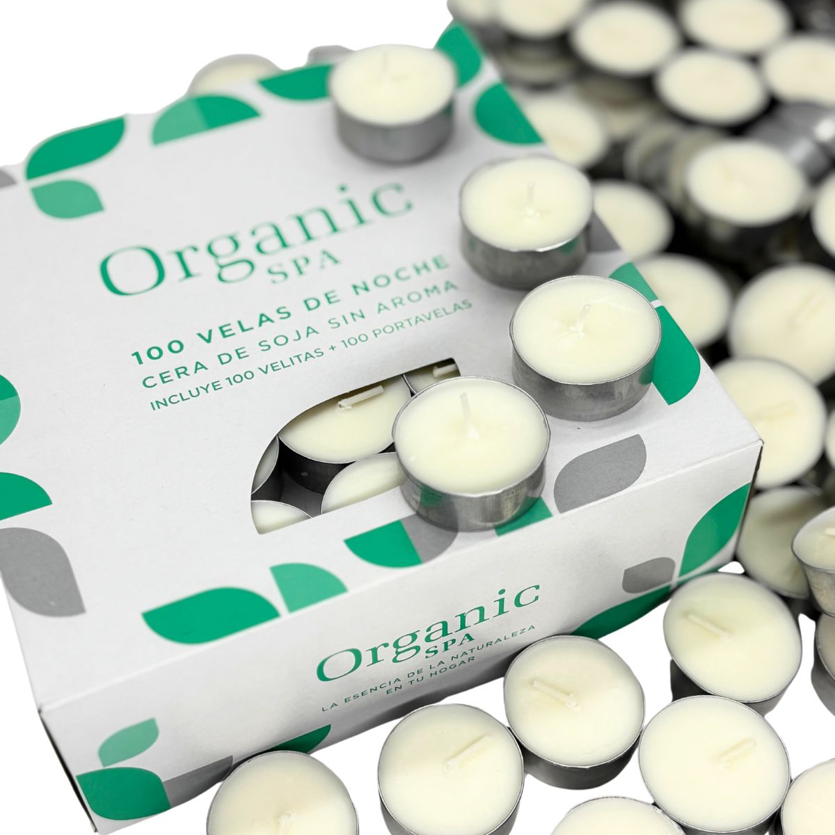 TEALIGHTS x 100 u . CERA DE SOJA