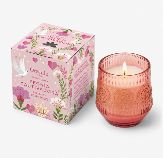 VELA AROMÁTICA ICÓNICOS PEONÍAS