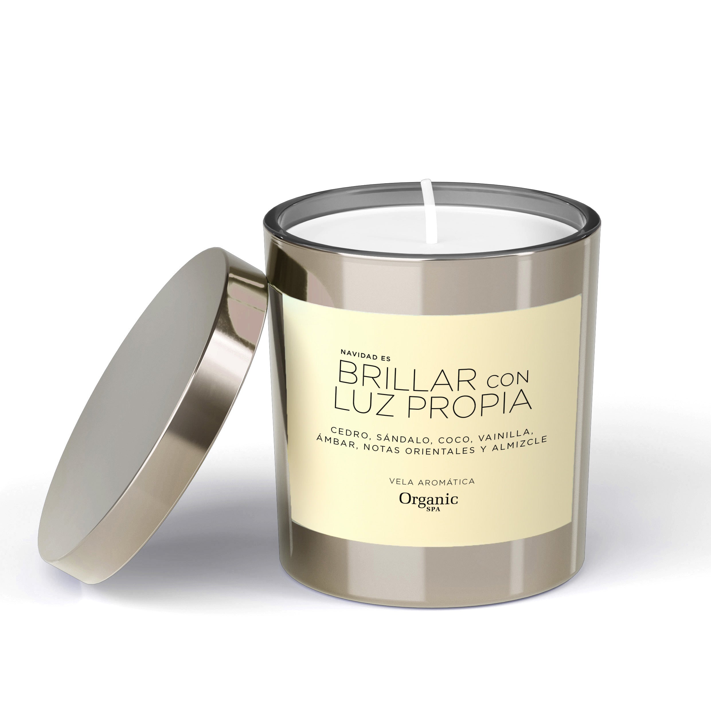 VELA AROMÁTICA BRILLAR CON LUZ PROPIA