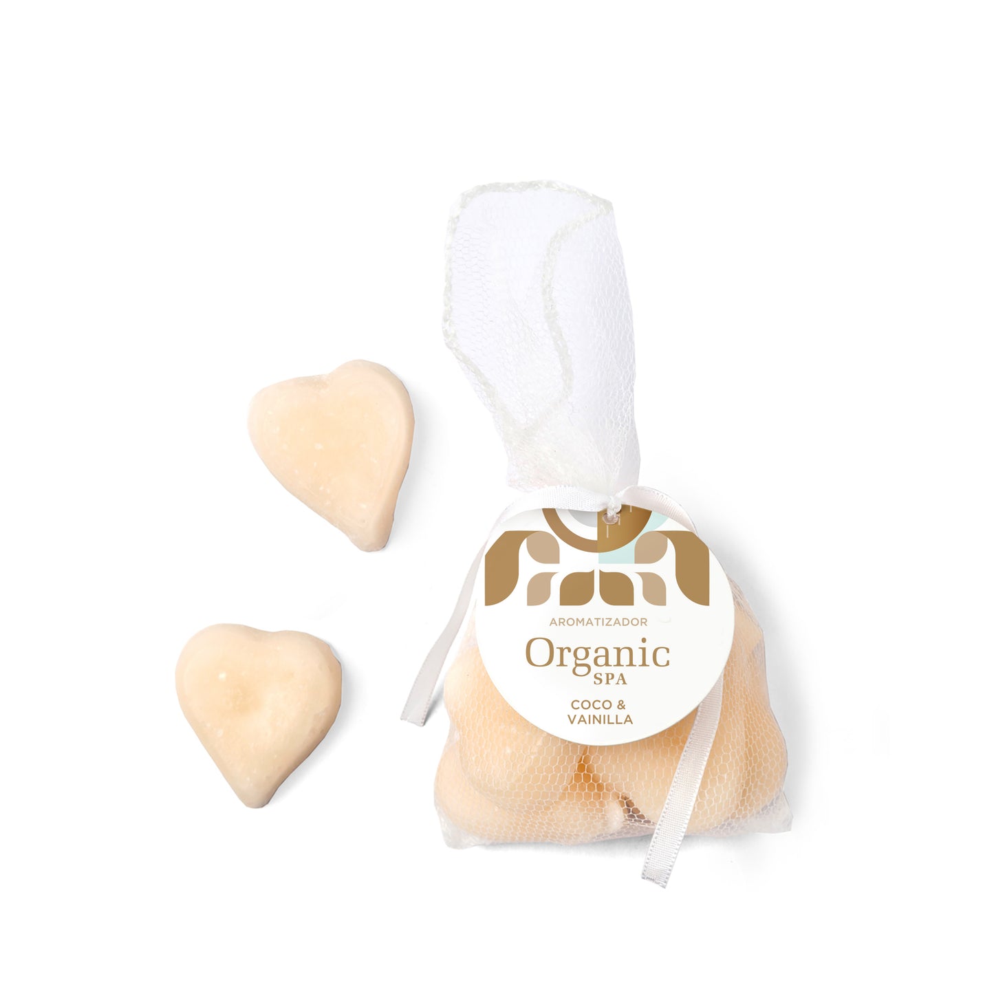 CORAZONES AROMÁTICOS COCO & VAINILLA